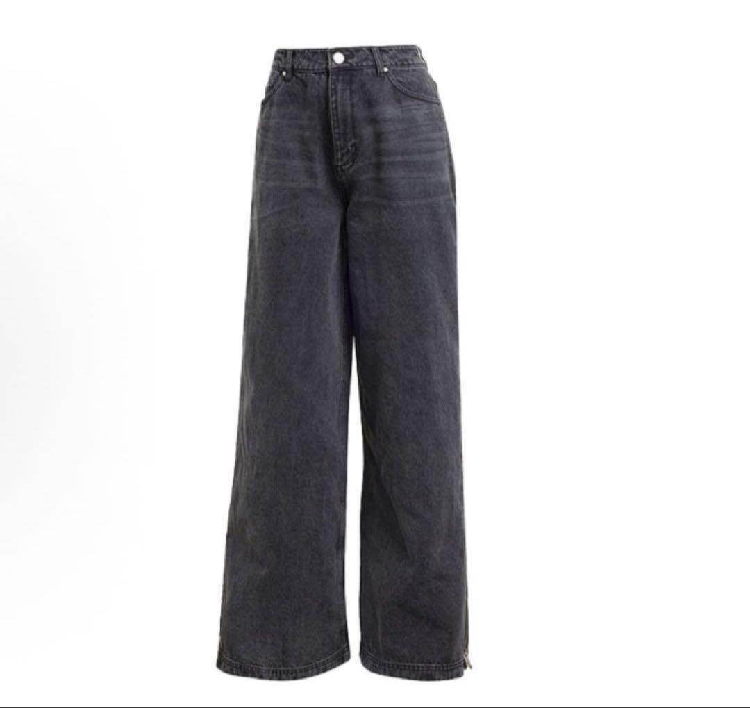 adadas 新品29 ADILENIUM シーズン3 ジップ　デニムパンツ