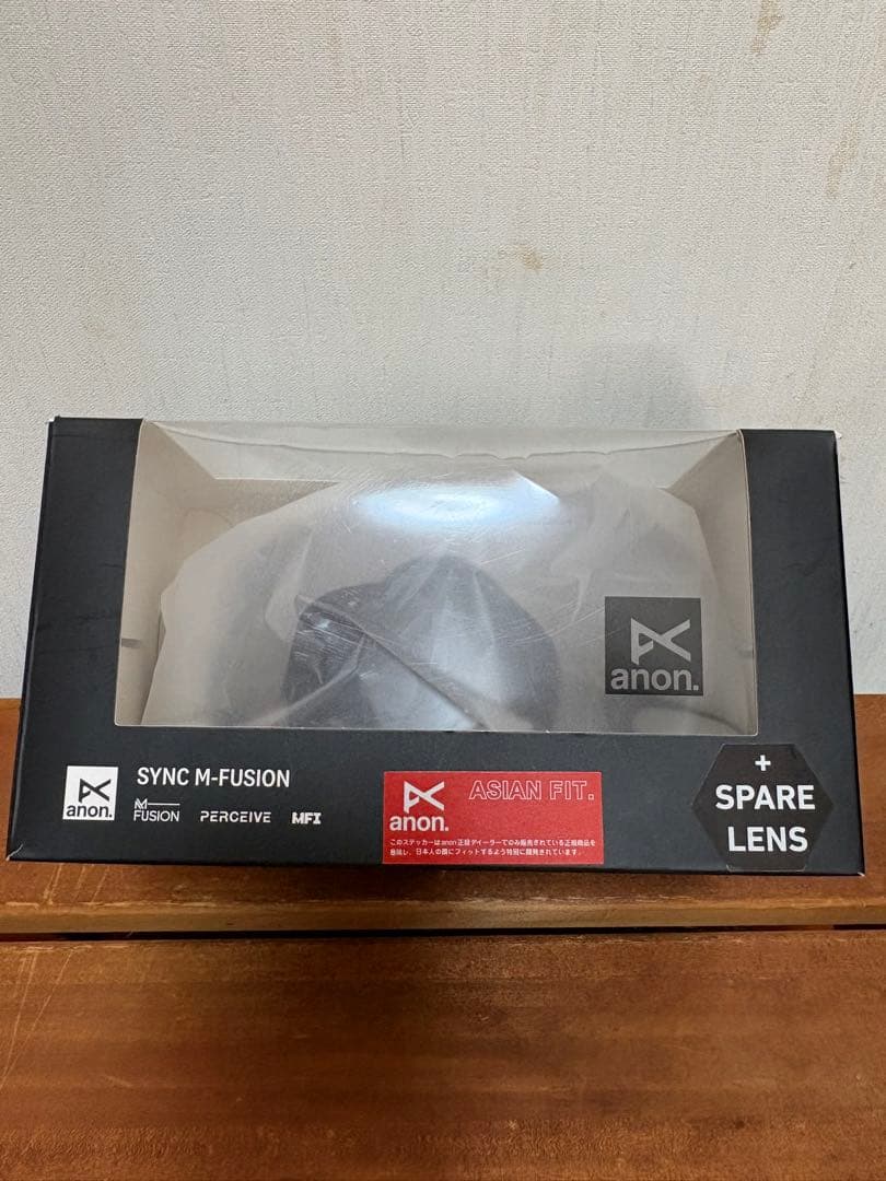 anon. スノーゴーグル（アジアンフィット）＋ スペアレンズ付き　中古品
