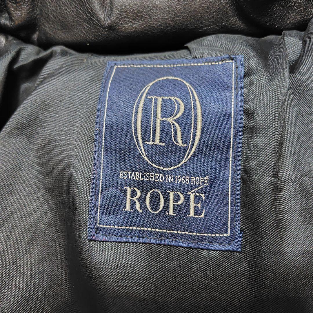 ROPE レザー ダウンジャケット