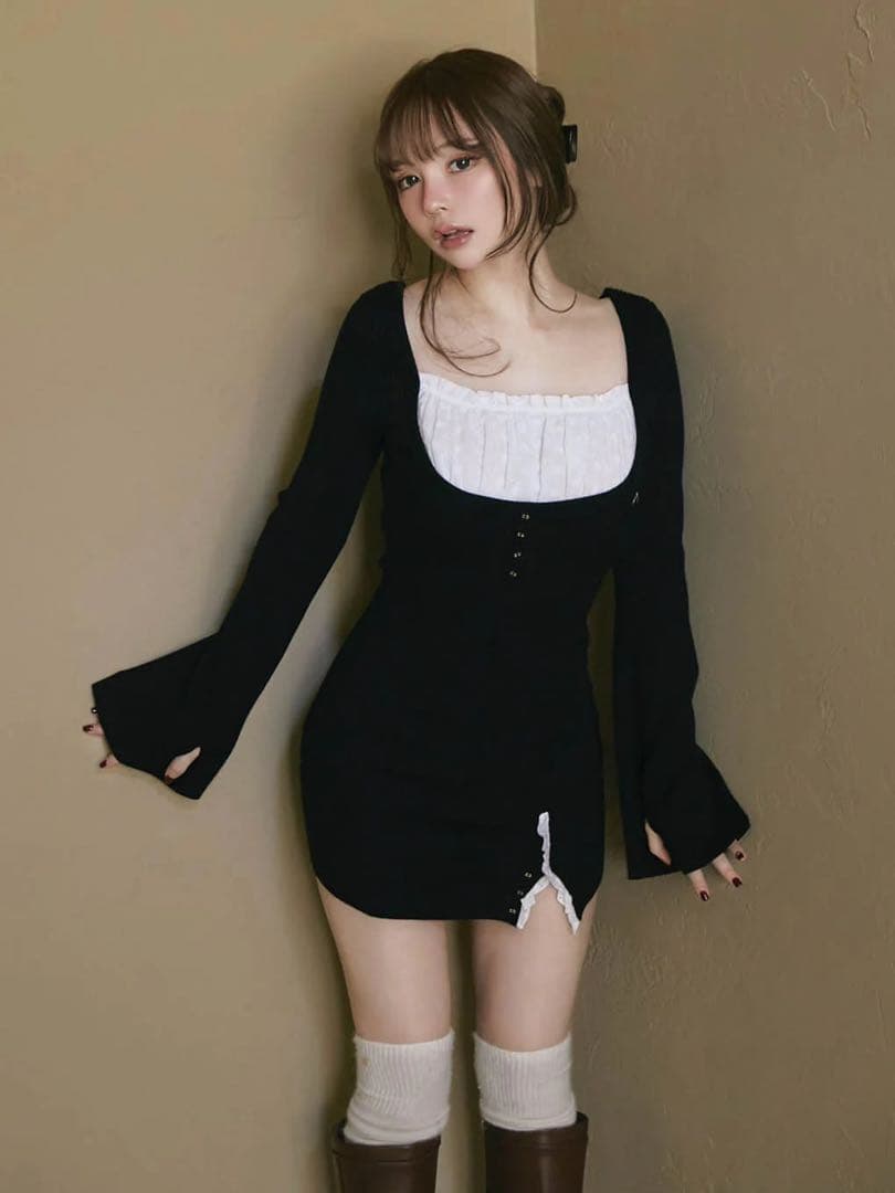 ワンピース andmary Poppy lace mini dress