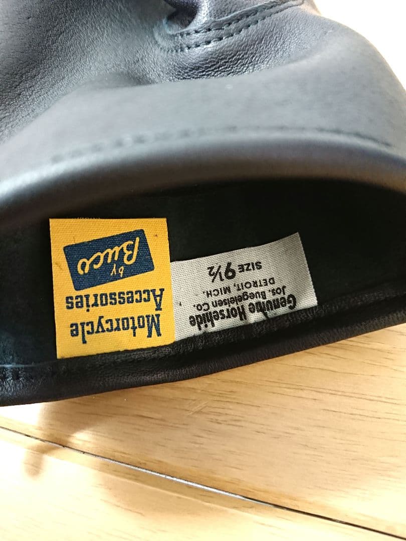 ブコ ホースハイド MOTORCYCLE GLOVE BLACK 9½