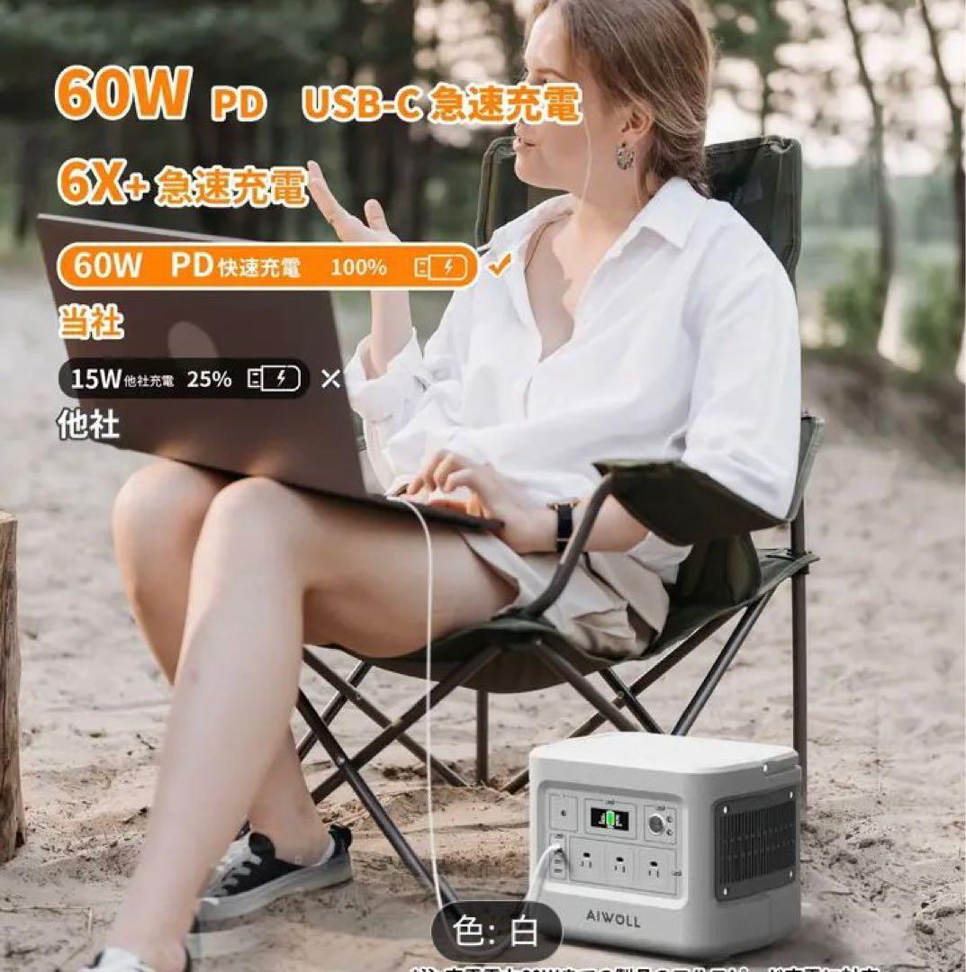 AIWOLxEVOPOW EV1000 ポータル電源 1000W 1024Wh