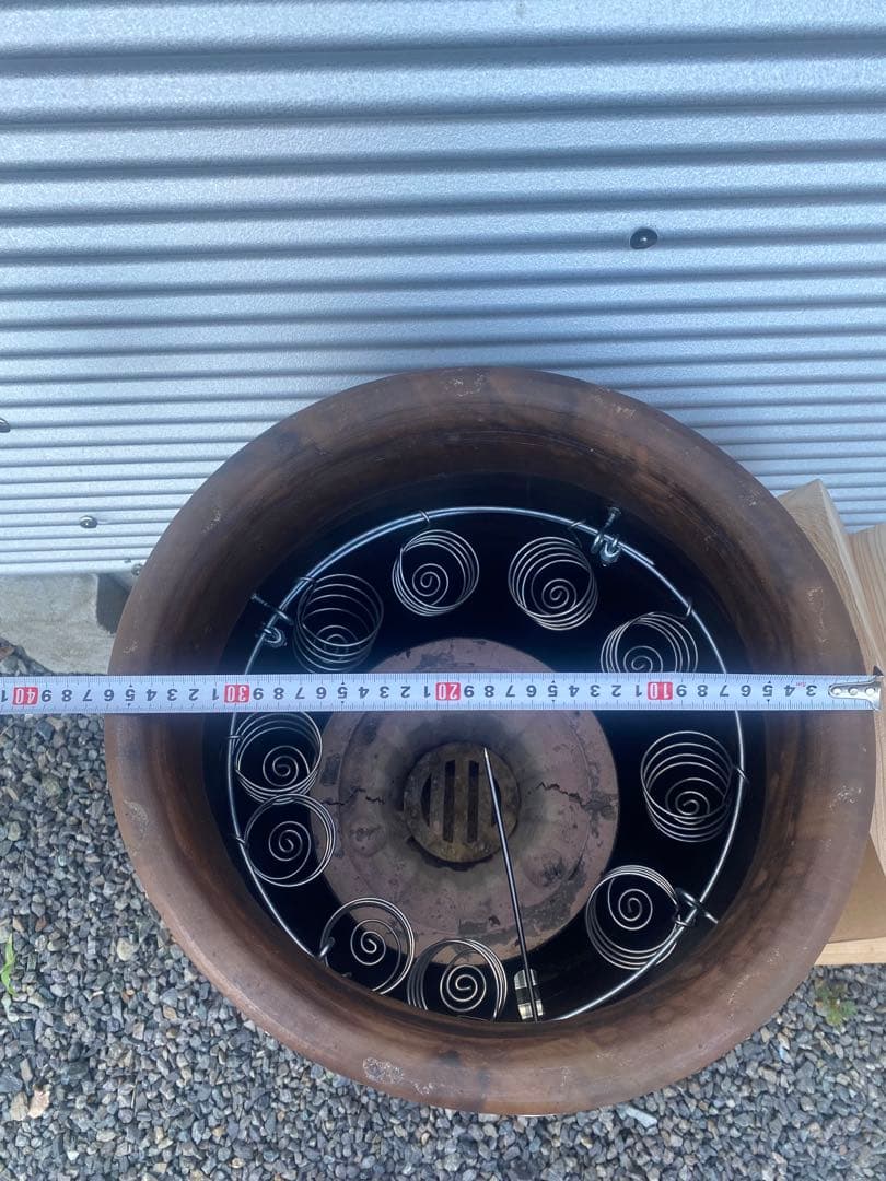 訳あり　本格壺焼き芋の壺　フルセット　クラックあり