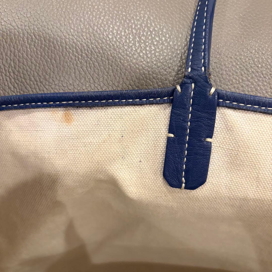 ゴヤール サンルイPM ネイビー ポーチ付き