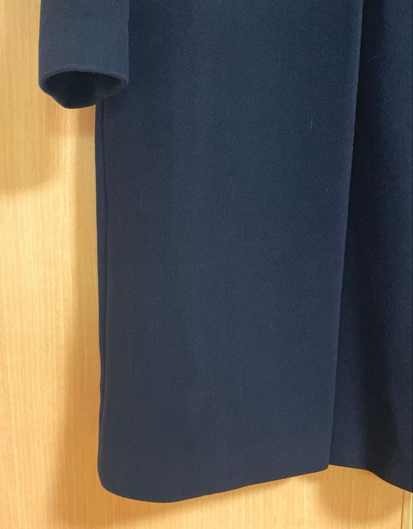 Noble定価53,900円 カシミヤ混MTRチェスターディテールVカラーコート