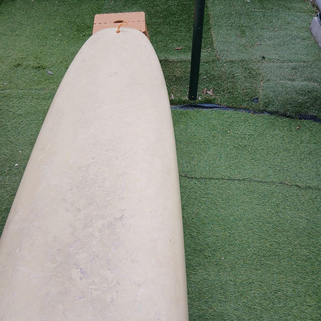 ロングボードミックファニングMiCソフトボード８f　FCSⅡソフトフィン３本付き