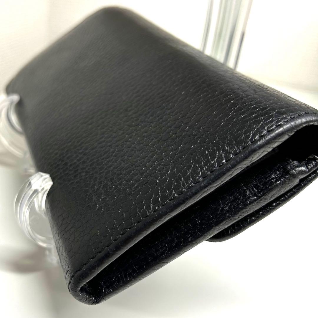 超美品　GUCCI グッチ インターロッキング　G 長財布　レザー メンズ