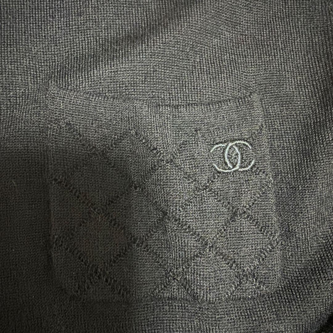 CHANEL 正規品　カシミヤ　ニット　ココマーク　マトラッセ柄