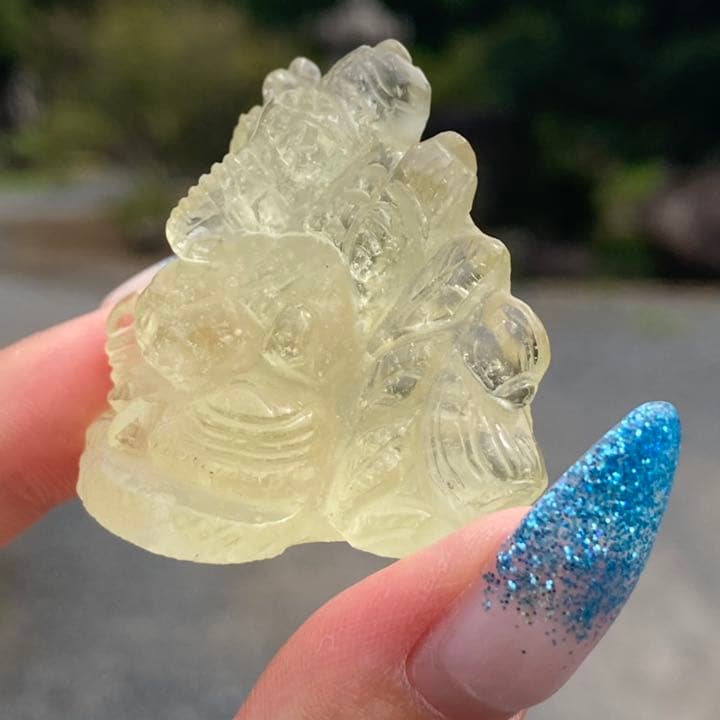 リビアングラス ガネーシャ  中