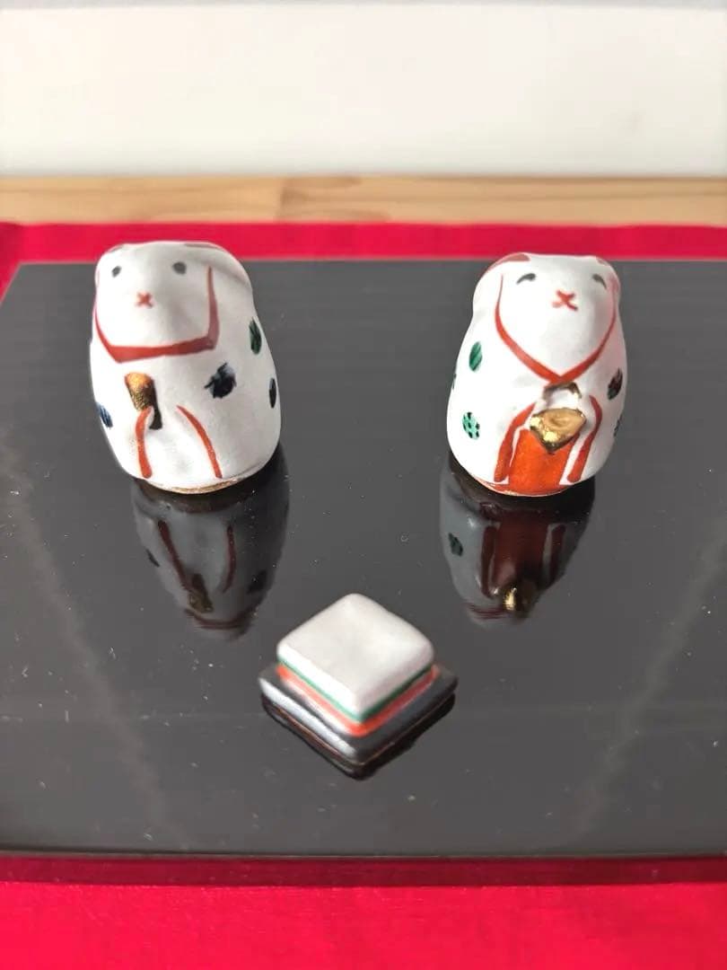 お雛様　うさぎ雛　陶磁器