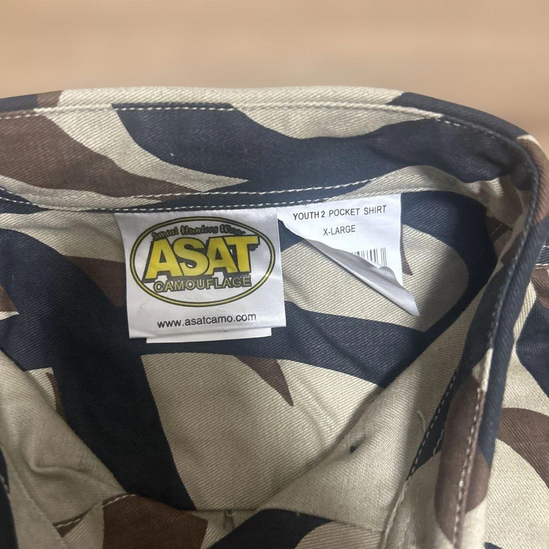 リ*ー様 【極美品】ASAT トライバルカモ柄　長袖シャツ　XLサイズ　裏原系