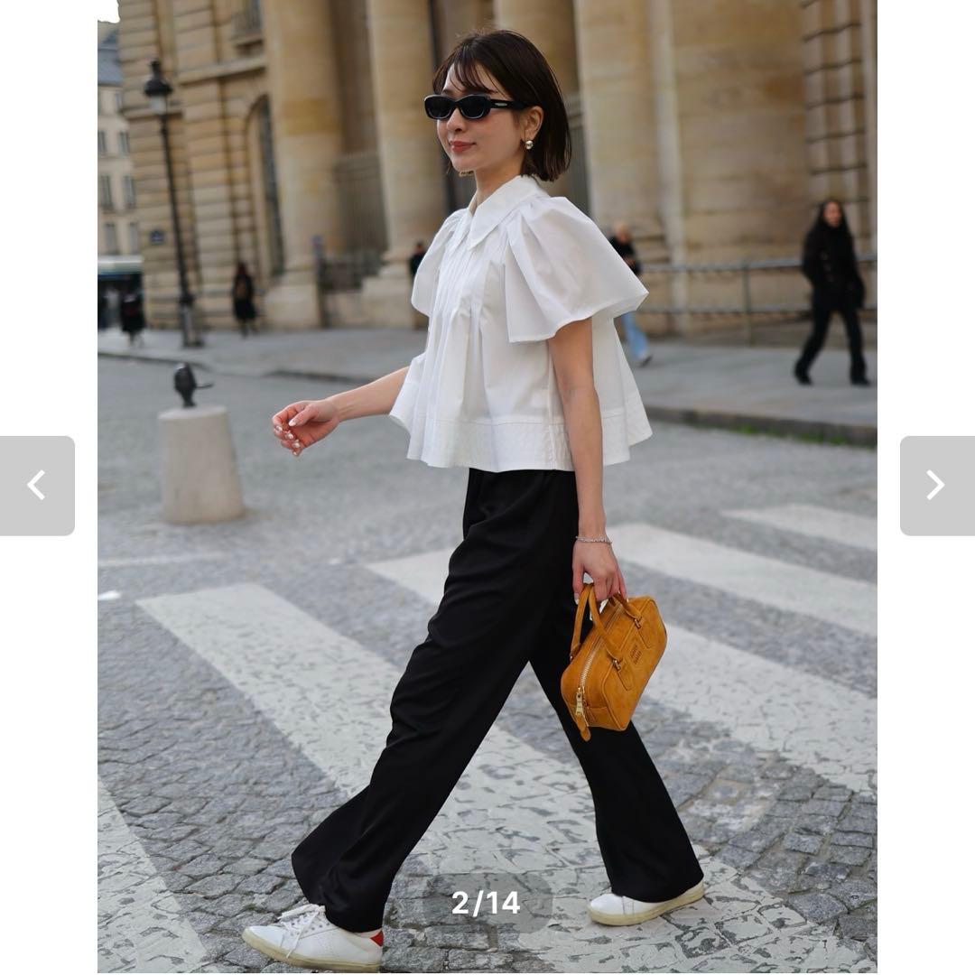 お値下げしました　gypsohila Tuck Blouse 完売　ホワイト