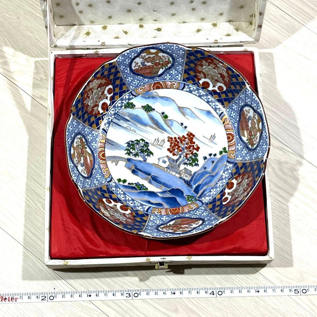 庫山窯 金彩古伊万里写 深鉢盛り鉢　3枚セット