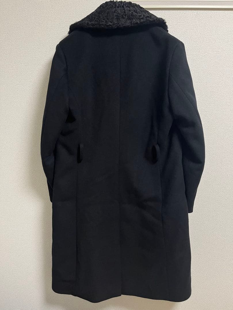 ジャケット・アウター IPIUIUGUALE3 SHOWL ROPE COAT BLACK