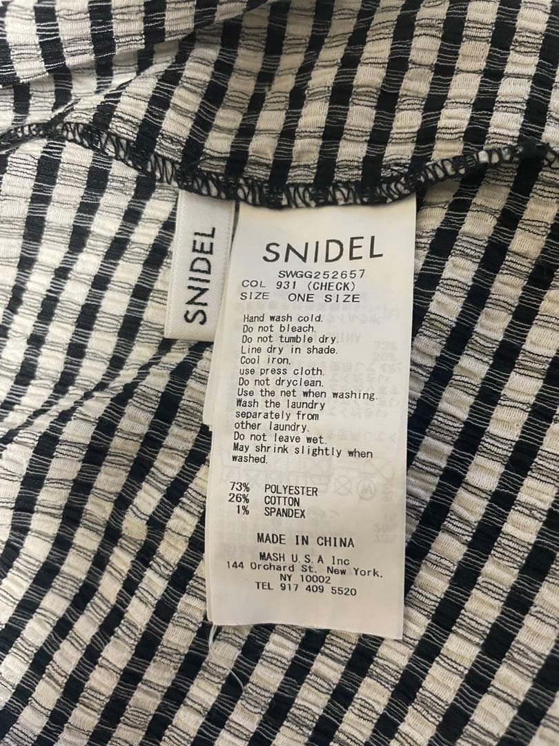 SNIDEL 【WEB限定】ワンピースセットビキニ チェック