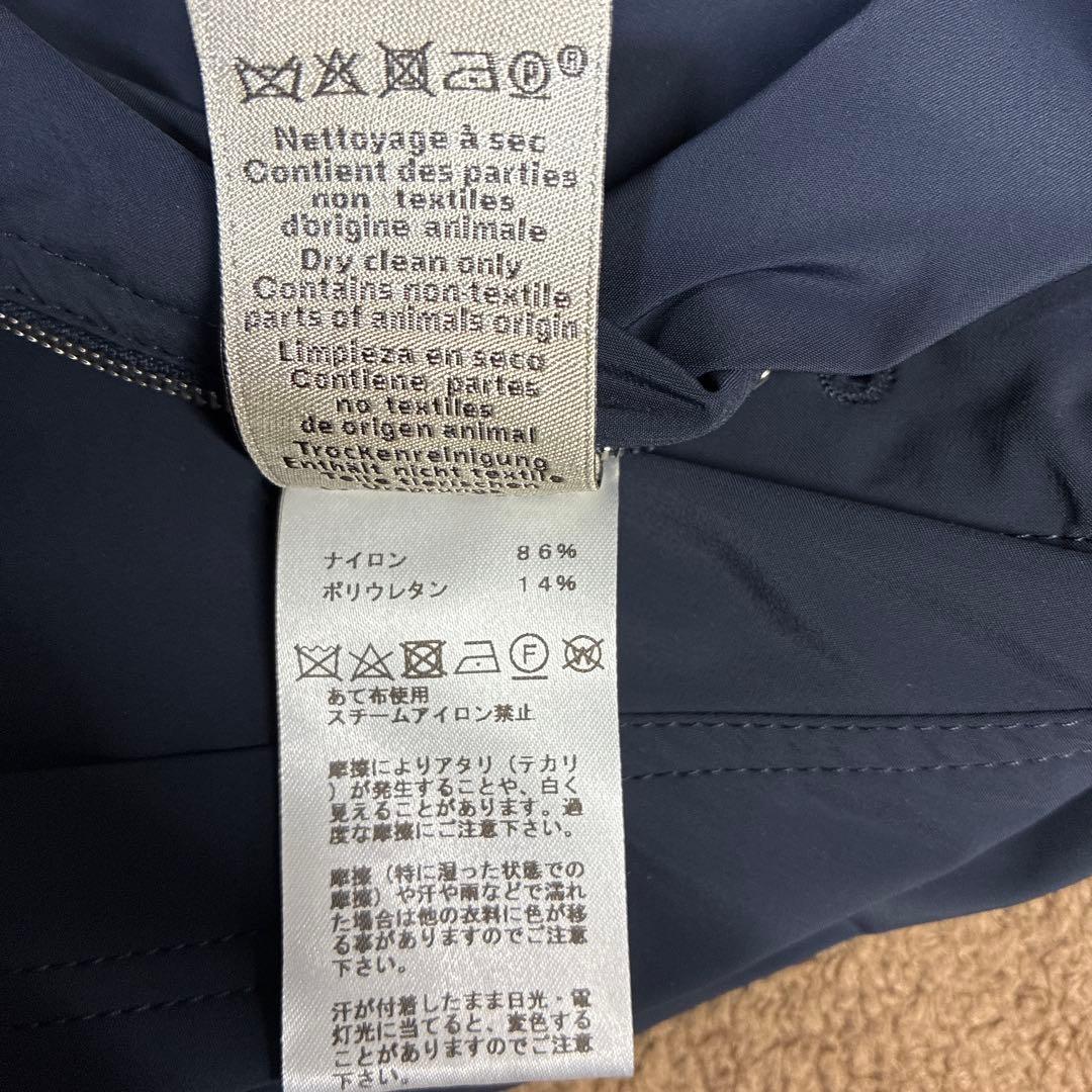 値下げしました　エルメス　ネイビー トレンチコート 長袖　サイズ48