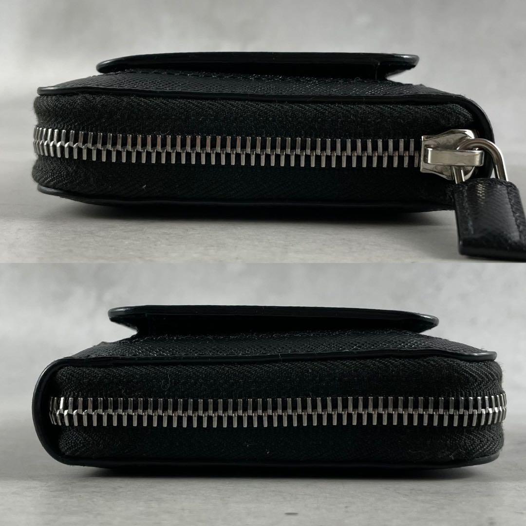 【付属品完備】PRADA 長財布 ラウンドファスナー サフィアーノ ブラック