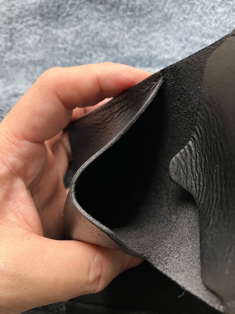 Hender Scheme ブラック 二つ折り財布 エンダースキーマ