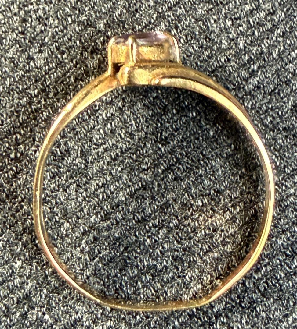 K18 リング　重さ1.3g 13号　 金製品　変形有