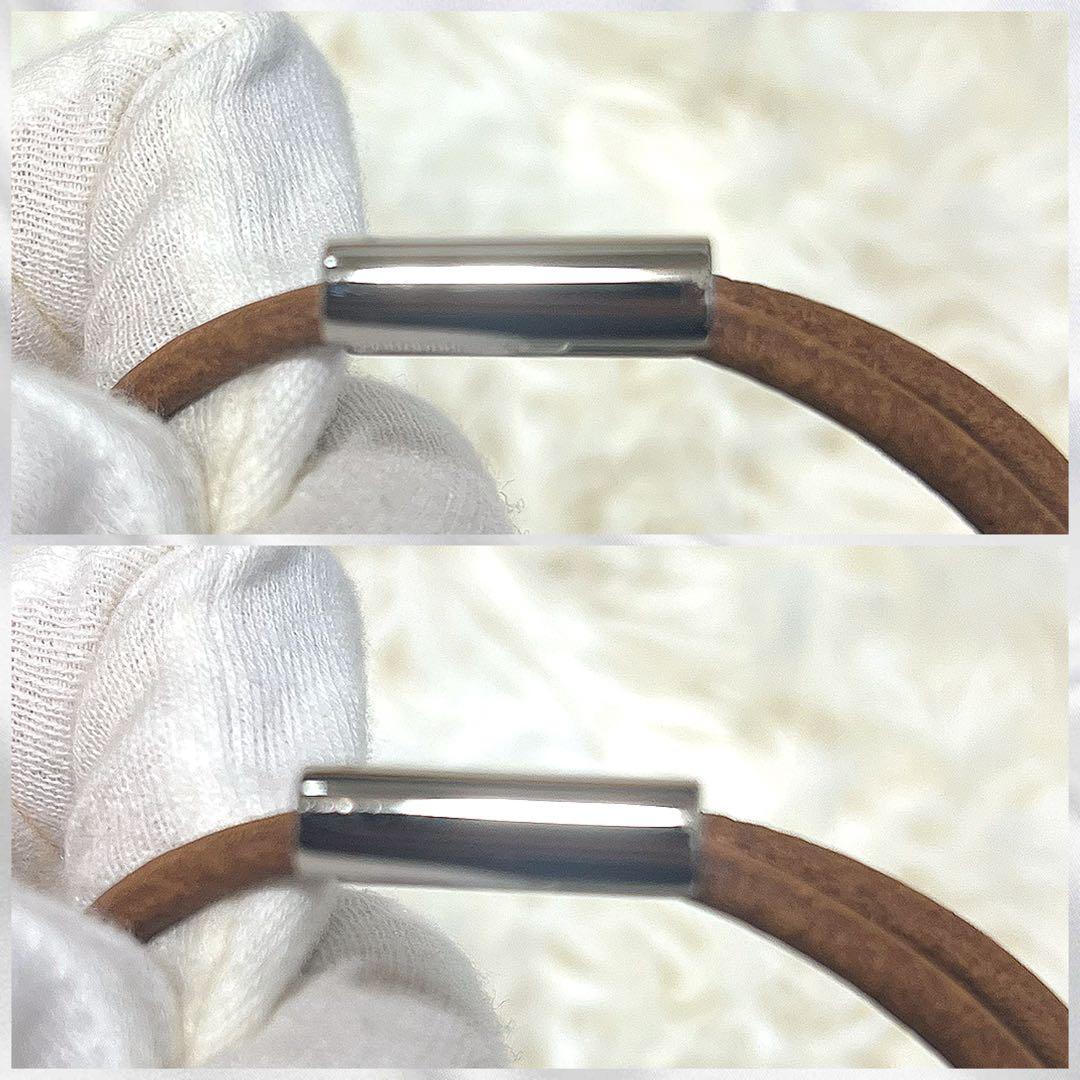 エルメス　レザーブレスレット　H金具　未使用に近いレベル　トゥルニス