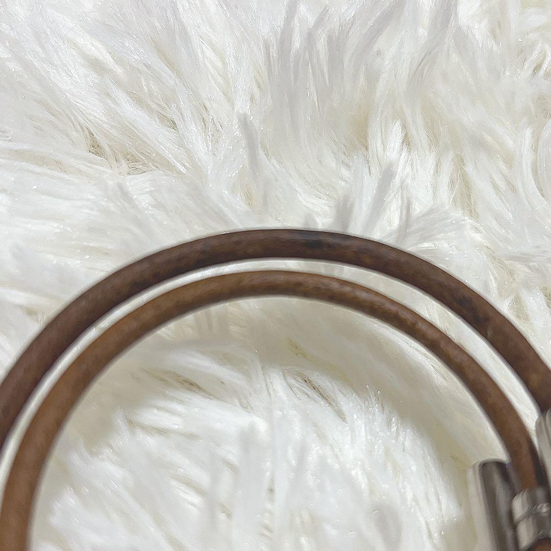エルメス　レザーブレスレット　H金具　未使用に近いレベル　トゥルニス