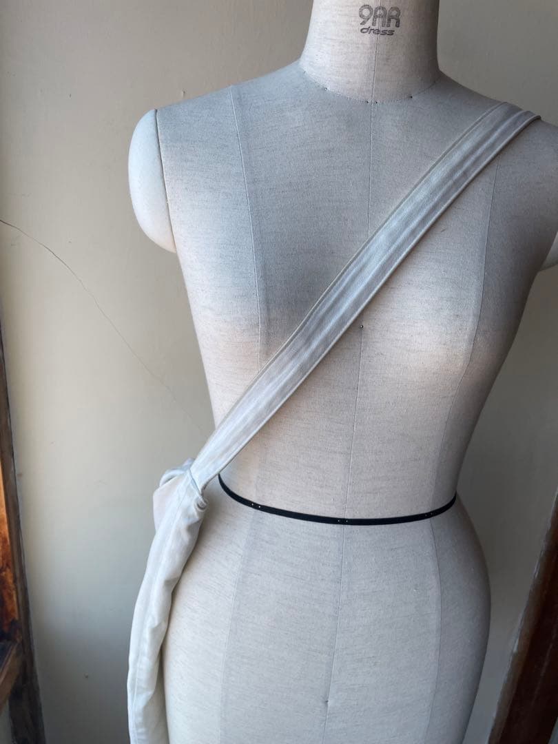 20AW ヨウジヤマモト Y’s キャンバスドレープショルダーバッグ ワイズ 白