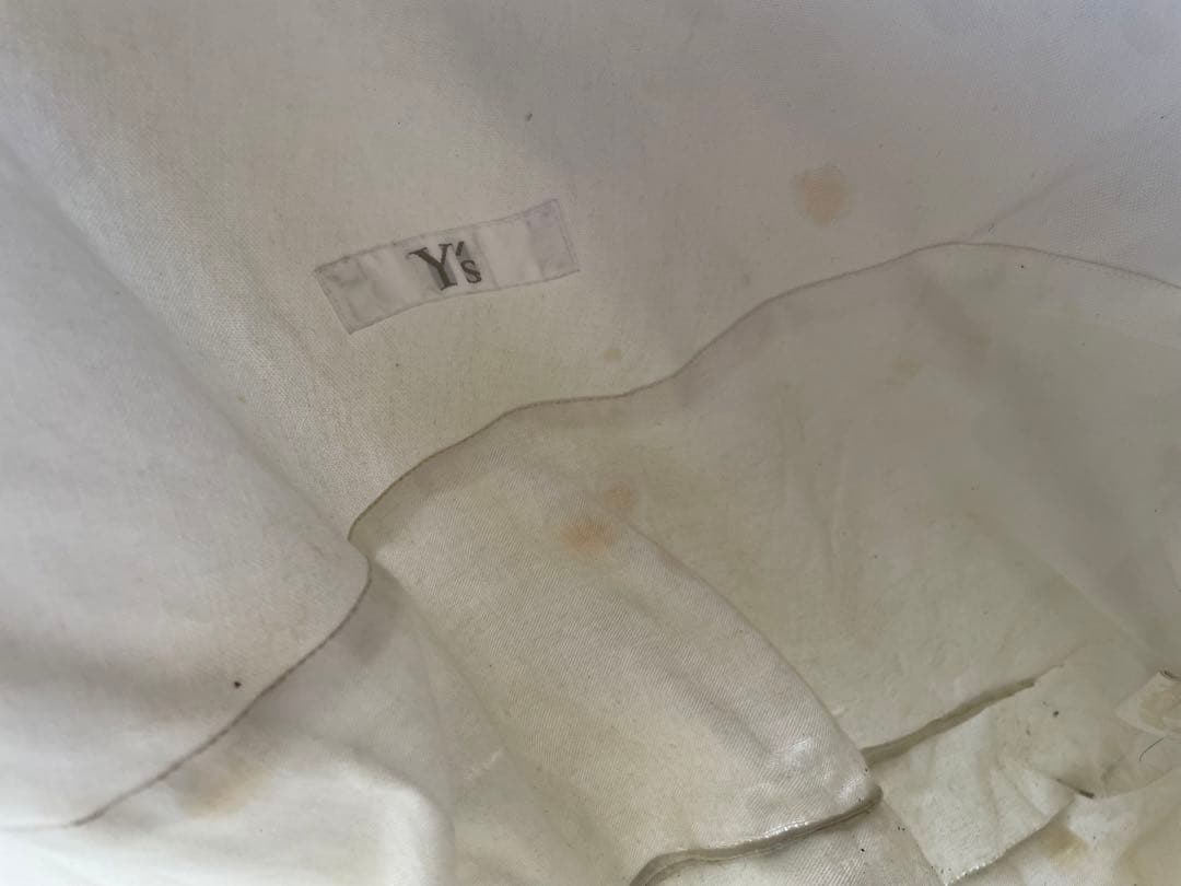 20AW ヨウジヤマモト Y’s キャンバスドレープショルダーバッグ ワイズ 白