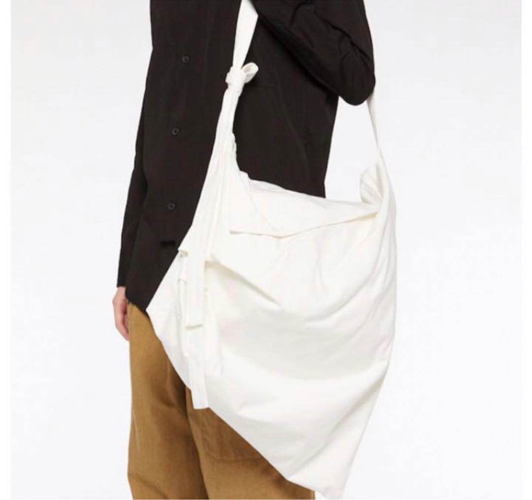 20AW ヨウジヤマモト Y’s キャンバスドレープショルダーバッグ ワイズ 白
