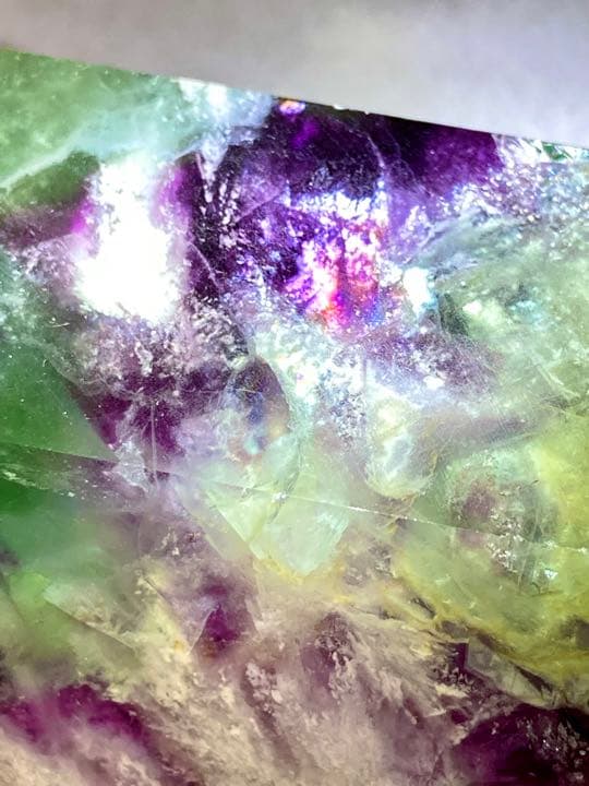 エンジェルフェザー✿*:・　万華鏡　フローライト　マルチカラー　蛍石　ポイント