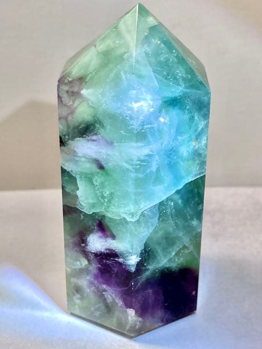 エンジェルフェザー✿*:・　万華鏡　フローライト　マルチカラー　蛍石　ポイント