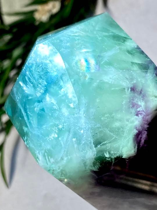 エンジェルフェザー✿*:・　万華鏡　フローライト　マルチカラー　蛍石　ポイント