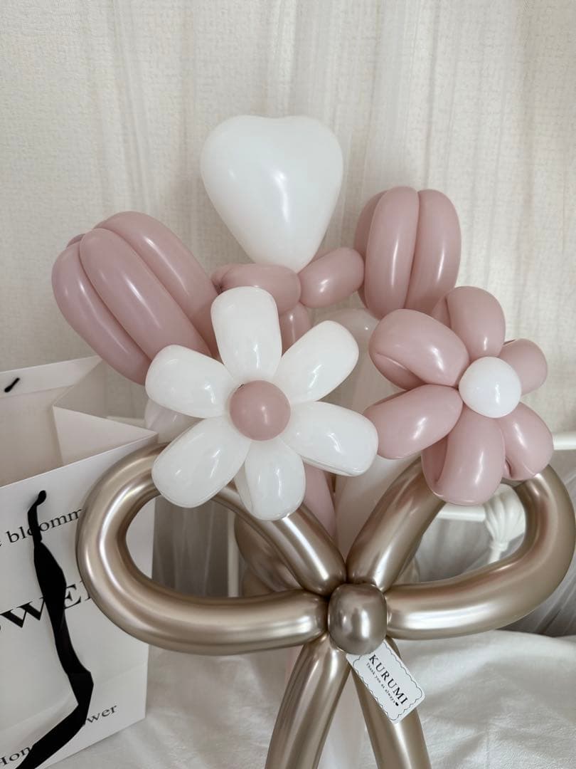 バルーン花束 バルーンブーケ　いちごみるく バルーンギフト