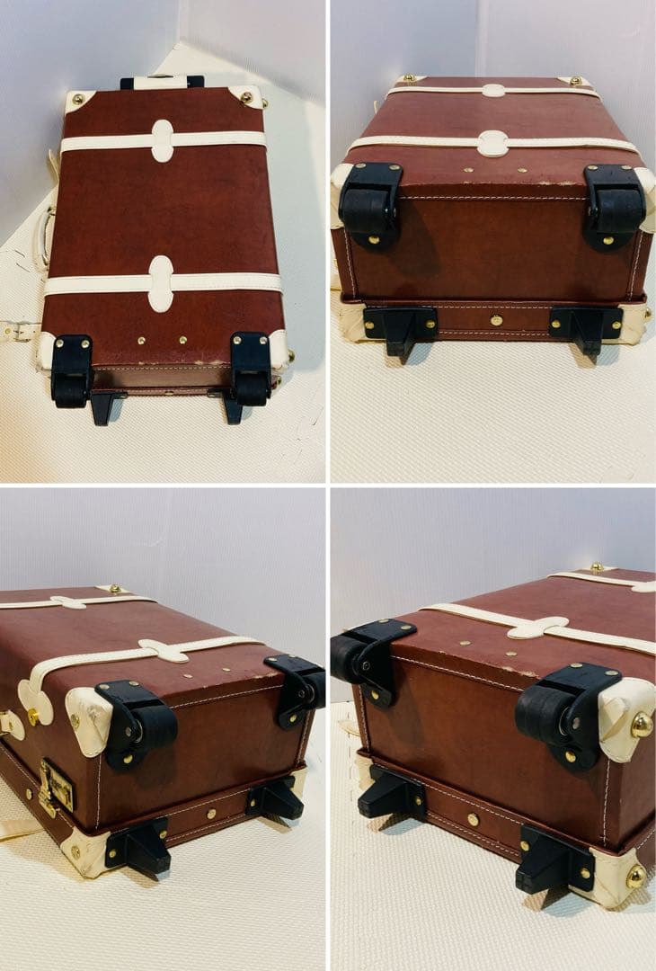 【希少】#656 Disney レザー スーツケース フランス柄