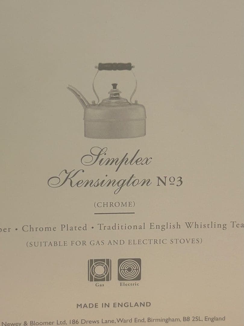 シンプレックス　NEWEY & BLOOMER ステンレス　やかん　ケトル