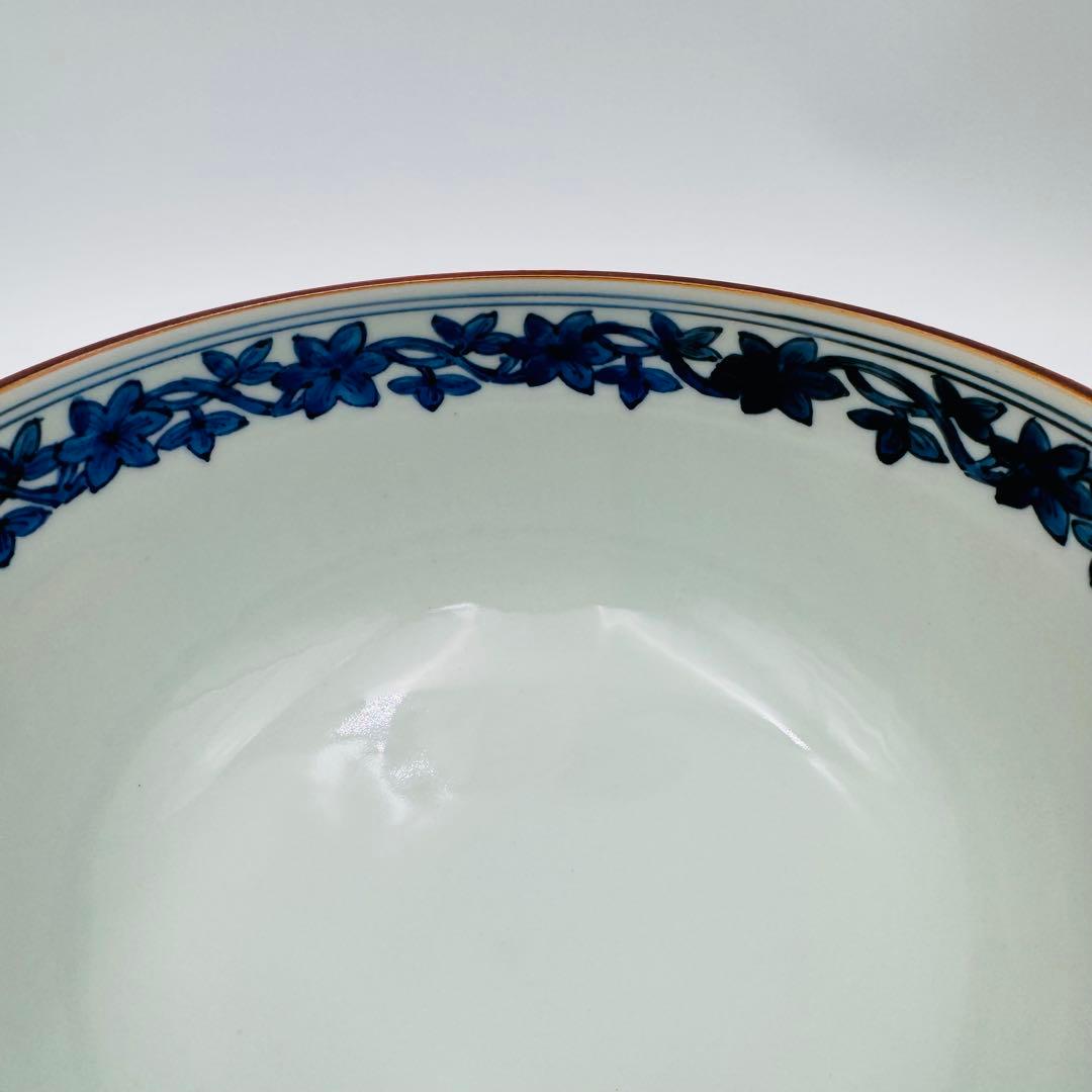 【清閑寺　杉田祥平　祥端面取花鳥山水画　鉢】料亭　割烹　食器