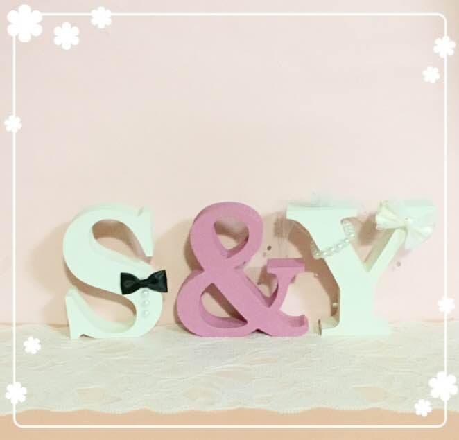 cocoa様確認用♡ウエディングバージョン・イニシャルオブジェ