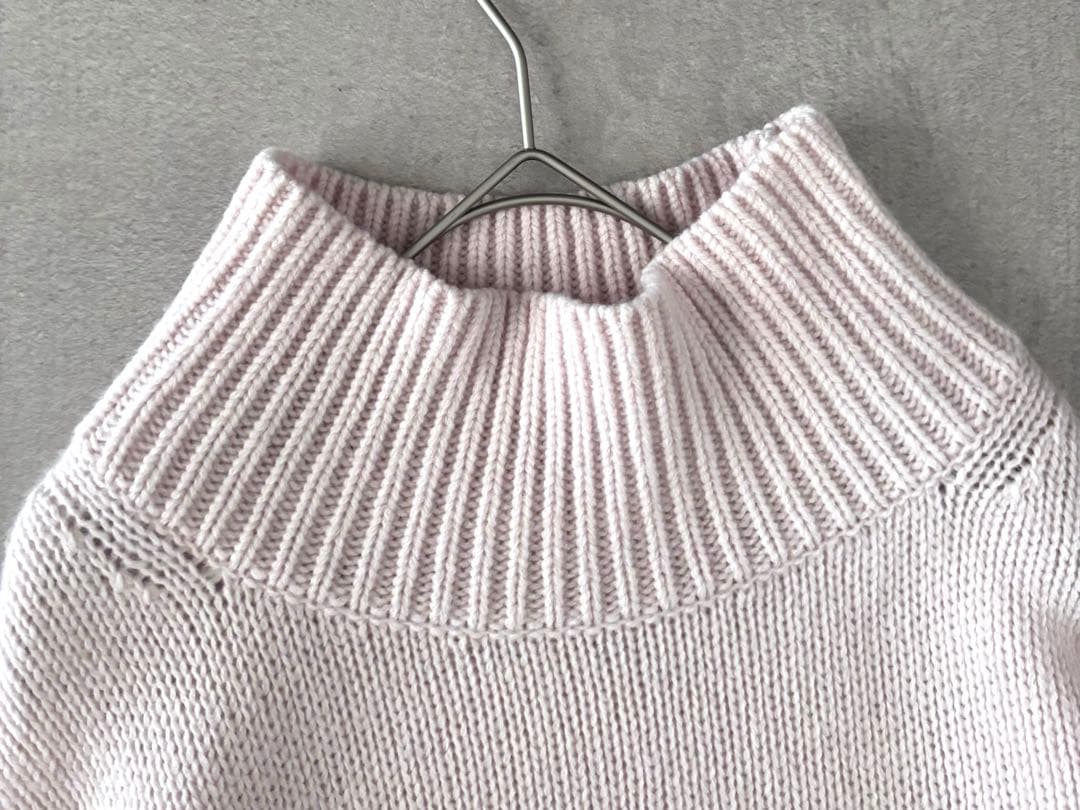 美品 GALERIE VIE ファインウール ハイネックプルオーバー 日本製