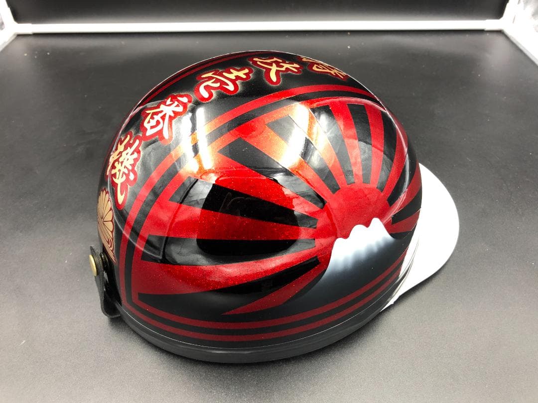 コルク半　カスタム　富士日章　三つボタン　黒赤　特攻　高級クリヤ送料無料