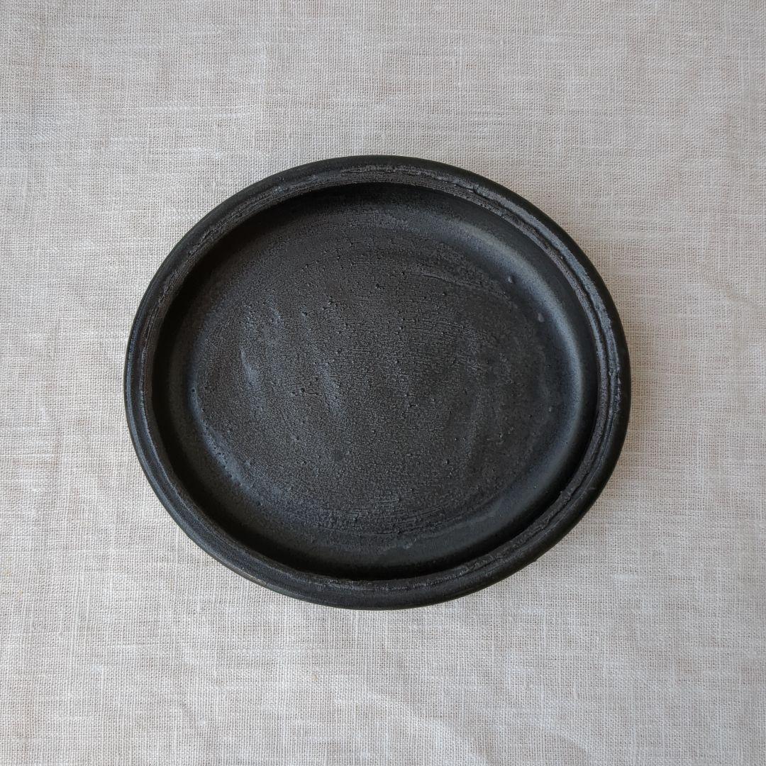 未使用品　市川孝　楕円　オーバル　皿　耐火皿　魯山