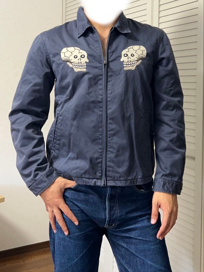 さ*か様 【Schott】ジャケット L ドクロ ヘビ 蜘蛛の巣 スカジャン ス