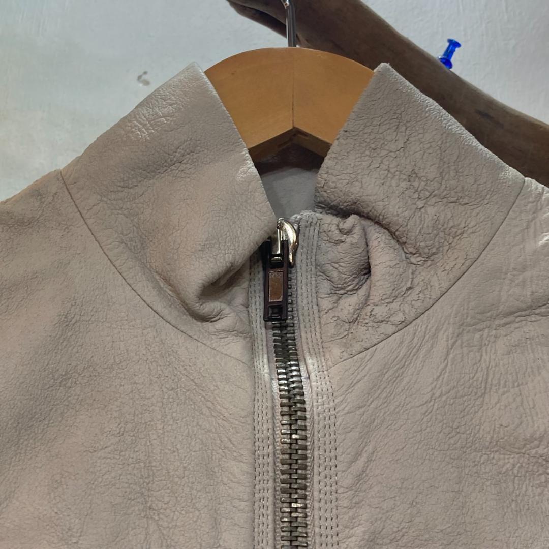 ▼Rick Owens リックオウエンス　レザージャケット　ラムレザー　ジップ