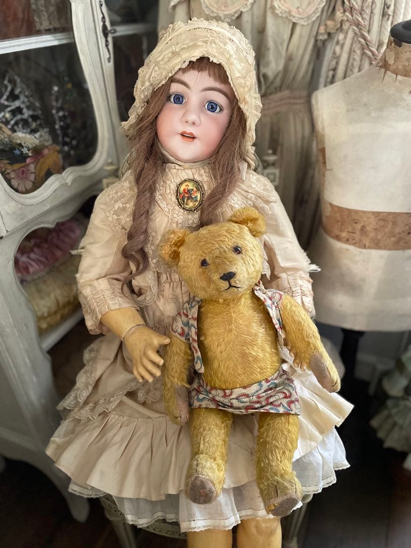 ˚✧₊⁎断捨離SALE品⁎⁺˳✧༚ アンティークテディベアちゃん♡ボロベアさん