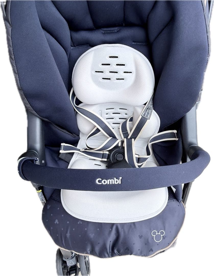 良品　Combi メチャカルハンディオート4キャスミッキーモデル　ネイビー