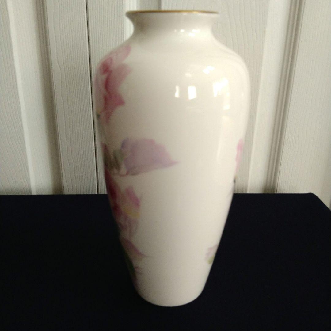 オールドノリタケ　薔薇　花瓶　手描き　木村商会　美品