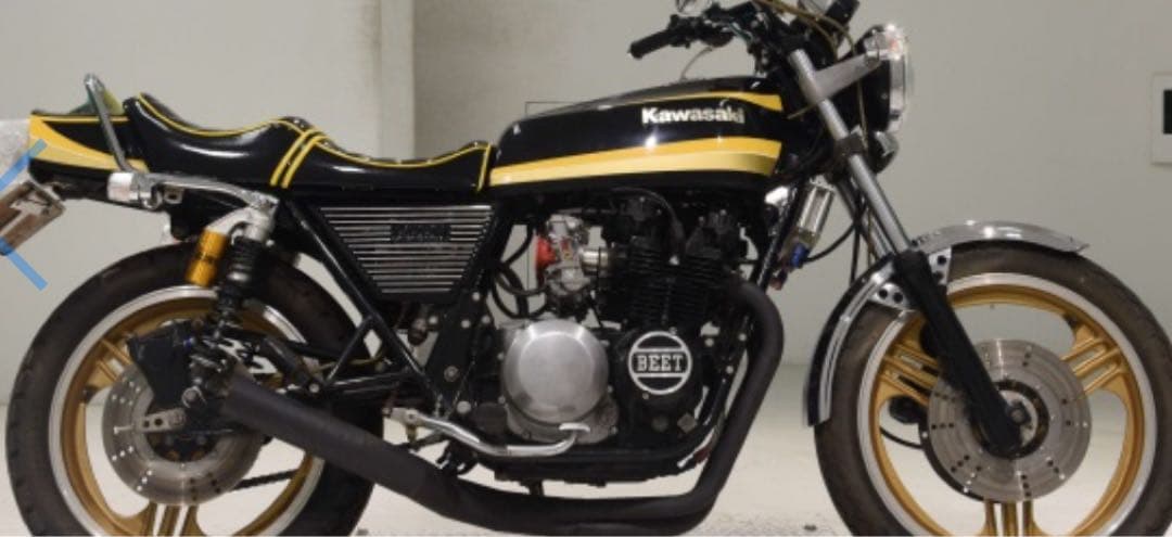 た*ー様 Kawasaki Z400FX シート ストライプデザイン 中古