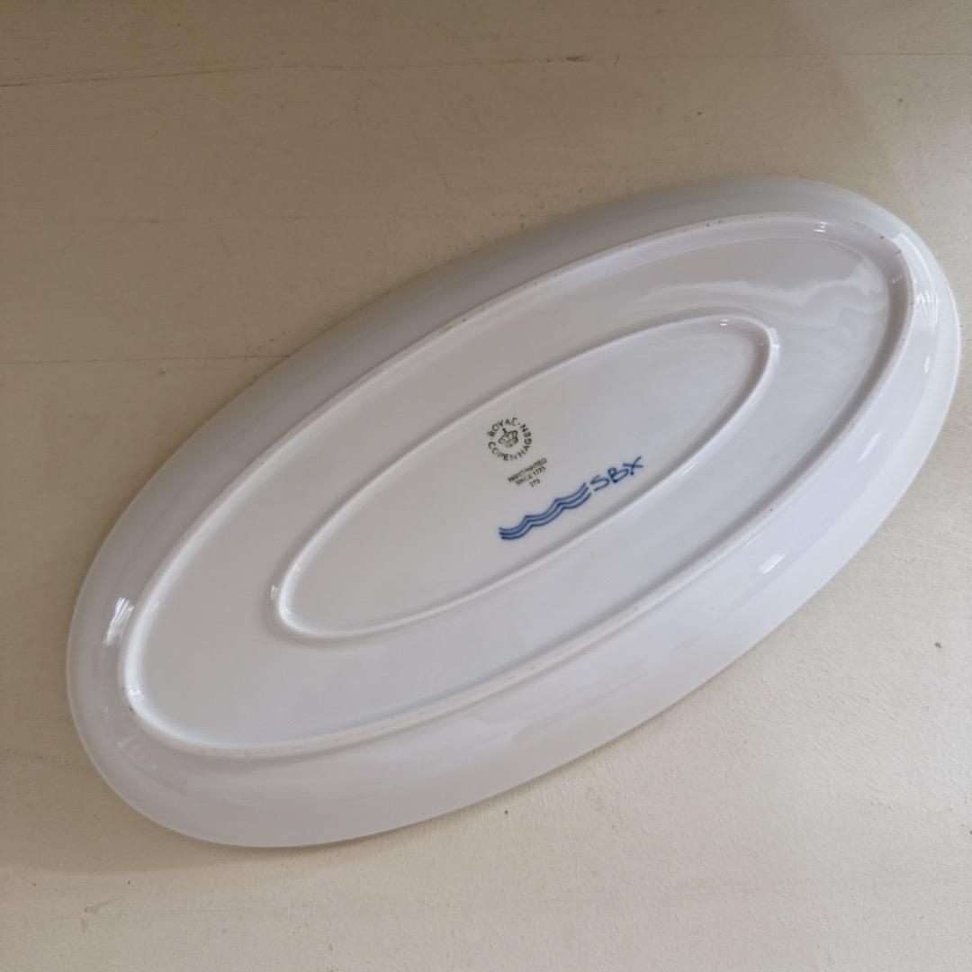 新品☆ロイヤルコペンハーゲンブルーパルメッテ オーバルディッシュ 32cm