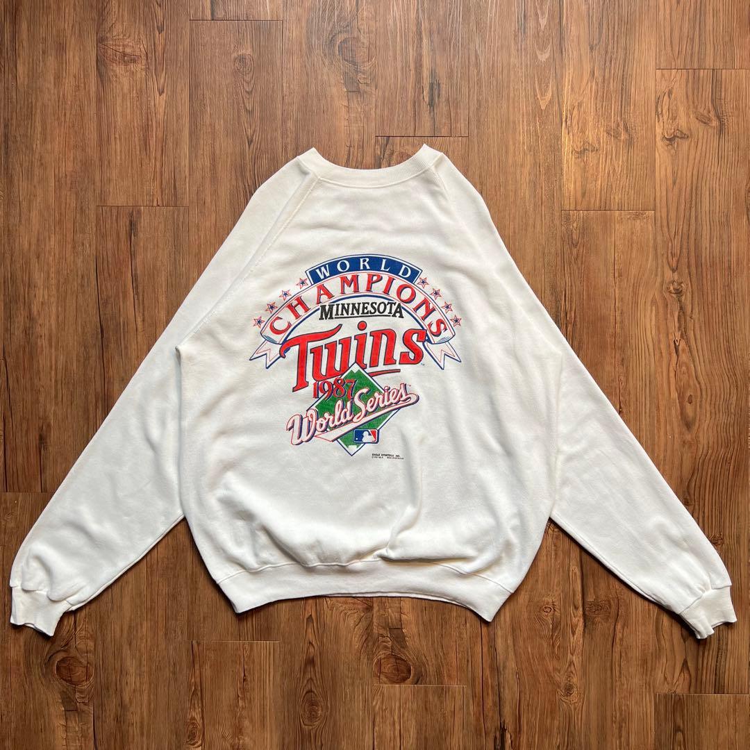 USA製！【Hanes】MLB ツインズ ワールドシリーズチャンピオン 1987