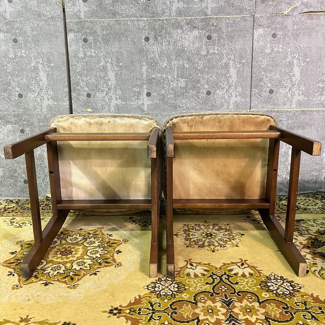 ꧁SEF家具꧂ダイニングチェア4脚セット ファブリック いす イス 椅子 レトロ