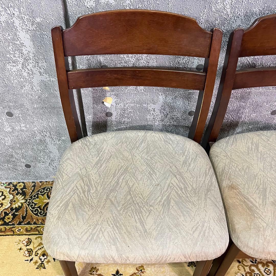 ꧁SEF家具꧂ダイニングチェア4脚セット ファブリック いす イス 椅子 レトロ