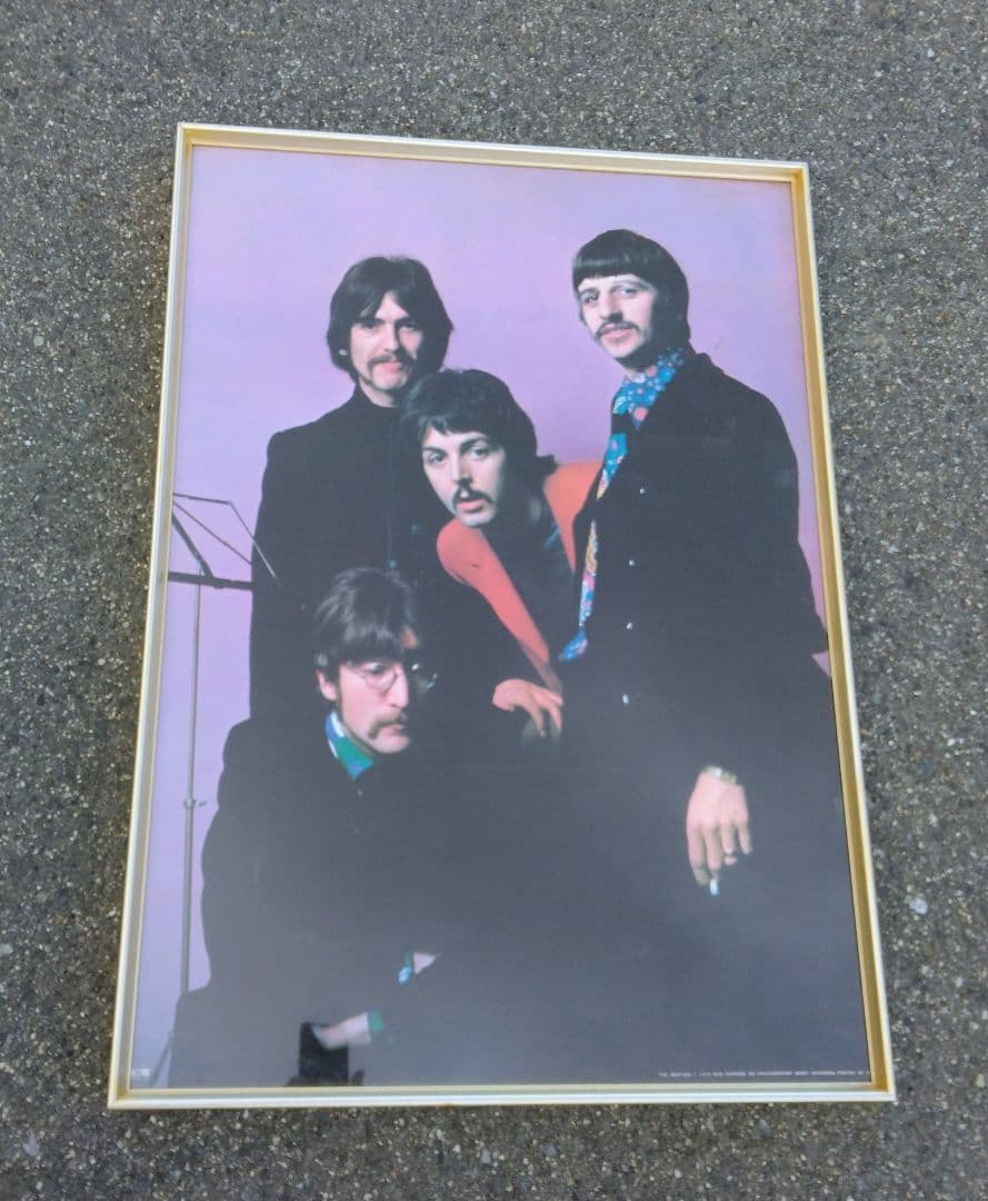 1972 ビートルズ ポスター アルミフレーム 希少 VINTAGE